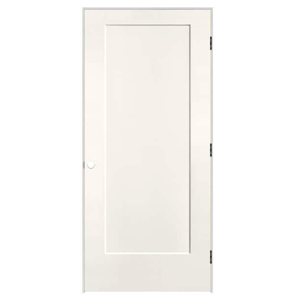 Masonite 36 in. x 80 in. 1-Panel Lincoln Park Left-Hand Solid Core Ivory Keys Molded Composite Single Prehung Interior Door