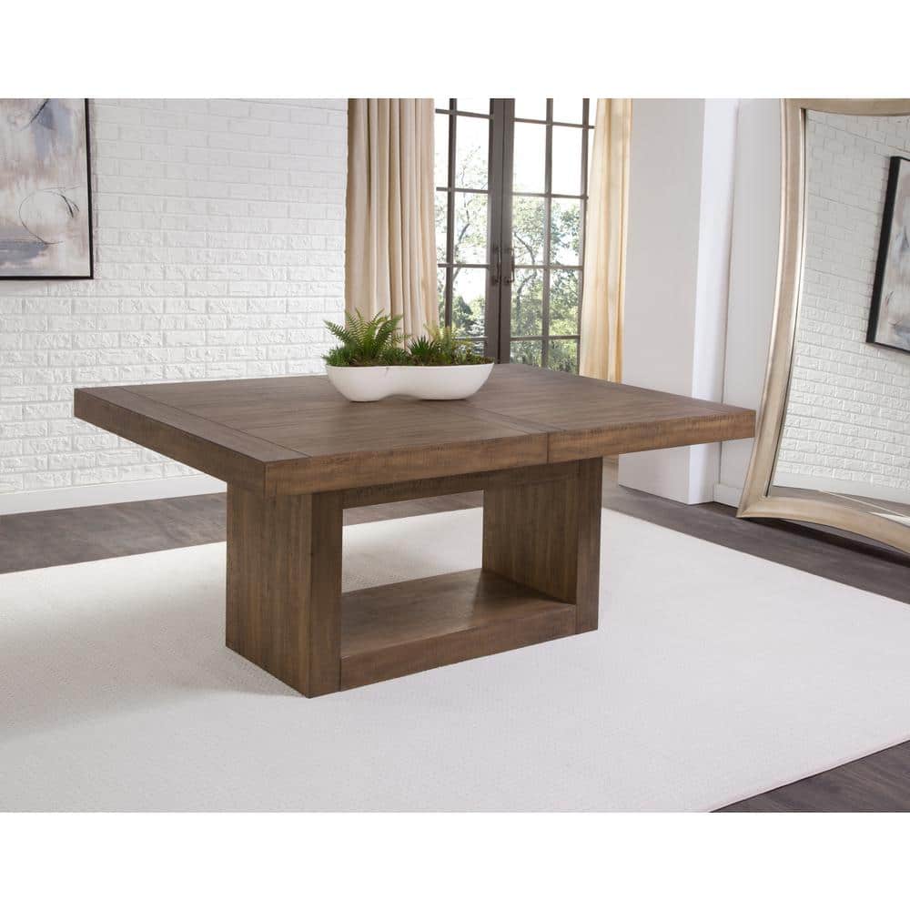 Garland Extendable Caramel Wood Dining Table for Eight