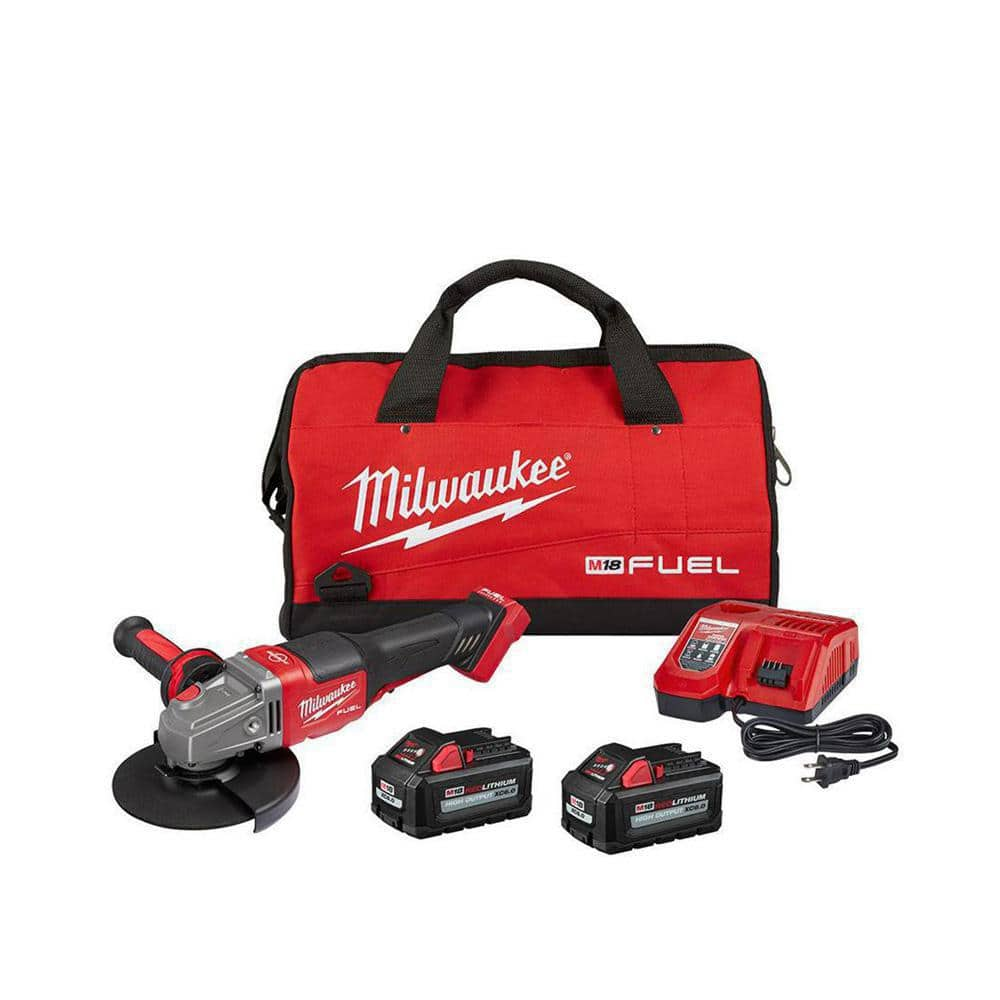 Milwaukee M18 FUEL 4 1/2inch-6inch No Lock Braking Grinder with Paddle Switch Kit -  2980-22