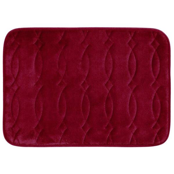 BounceComfort Grecian Red 20 in. x 34 in. Memory Foam Bath Mat