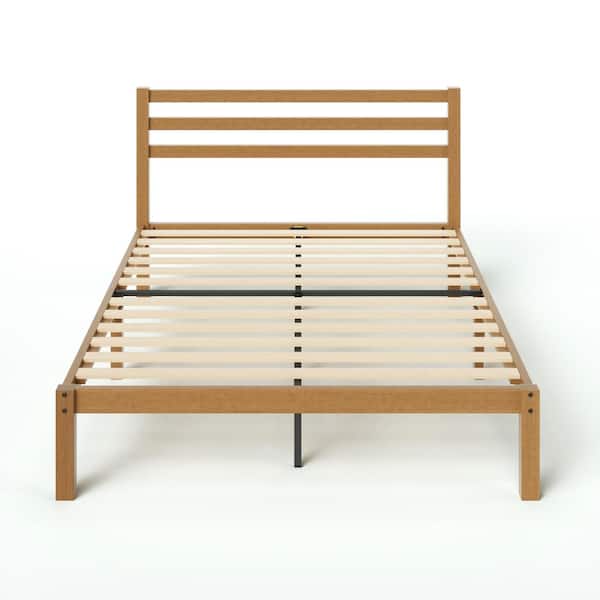 Zinus Maddie Brown Bamboo Frame Full Platform Bed