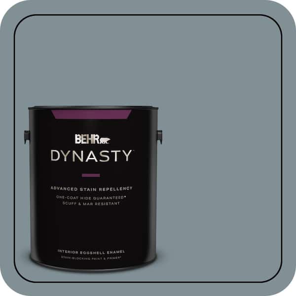 BEHR DYNASTY 1 gal. #740F-4 Dark Storm Cloud One-Coat Hide Eggshell Enamel Interior Stain-Blocking Paint & Primer