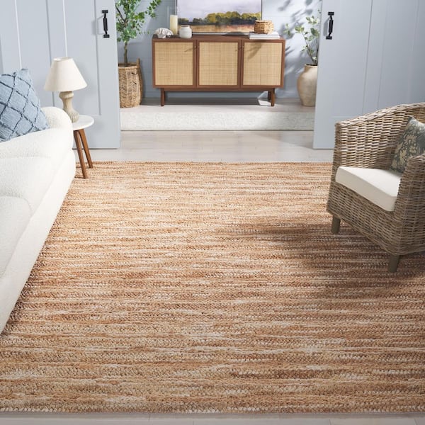 Natural Fiber Couture 9 ft. x 12 ft. Natural Abstract Area Rug
