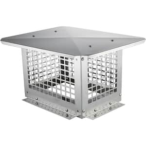 Chimney Cap 13 x 9 in. 304 Stainless Steel Fireplace Chimney Cover Not Easily Toppled and Practical Accessories