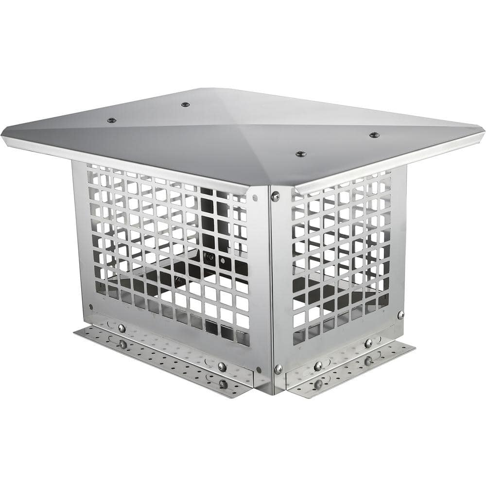 VEVOR Chimney Cap 13 in. x 9 in. 304 Stainless Steel Fireplace Chimney ...