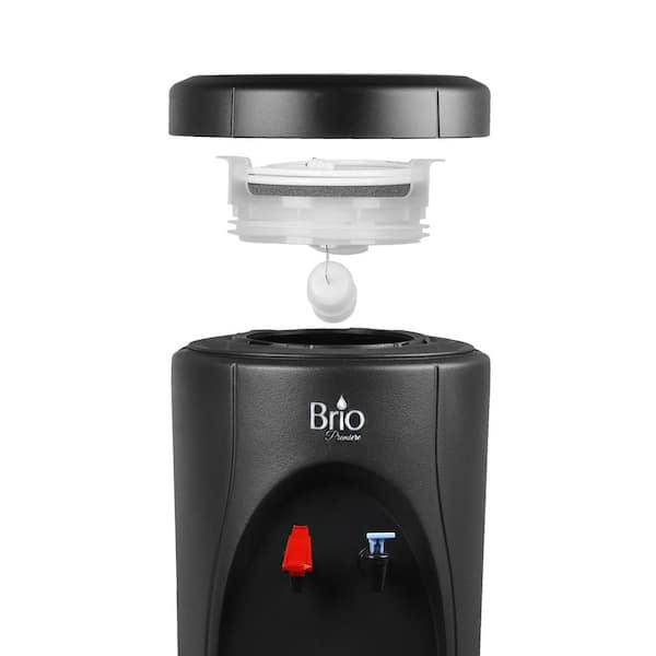 Brio CBP520 Top Loading Water Cooler Dispenser, Holds 3 or 5 gal. Bottles- Hot and Cold Water UL/Energy Star Approved - 3