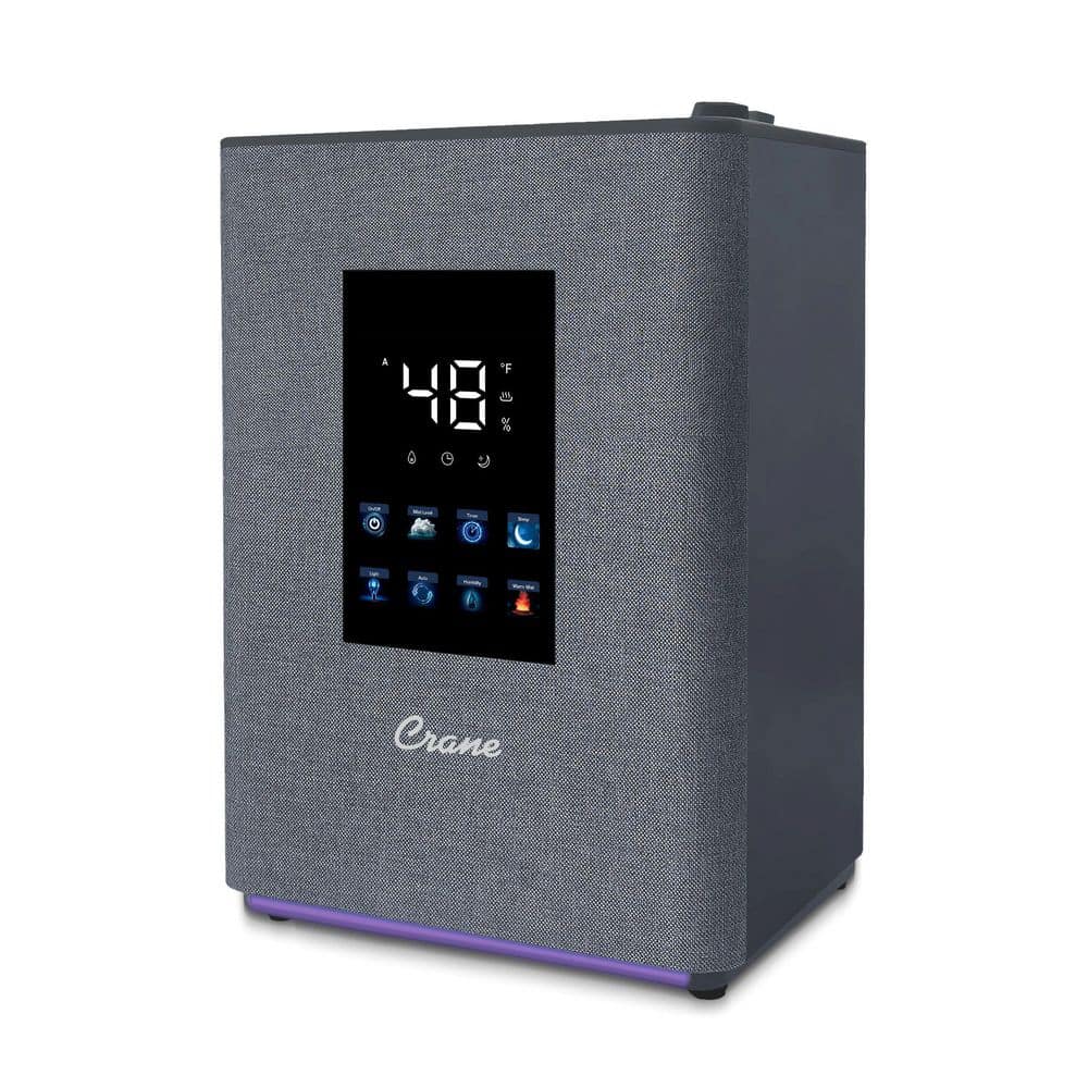 Canes Humidifier Crane 1.2 Gal. Warm & Cool Mist Top Fill Humidifier with Remote for ...