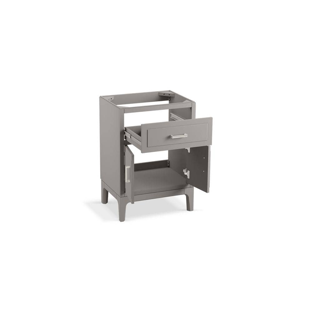 Seer 24" Mohair Grey Freestanding Single Bathroom Vanity with Quartz Top