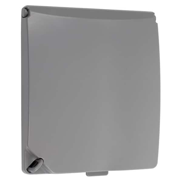 Photo 1 of 2-Gang Weatherproof Universal Device Cover, Gray