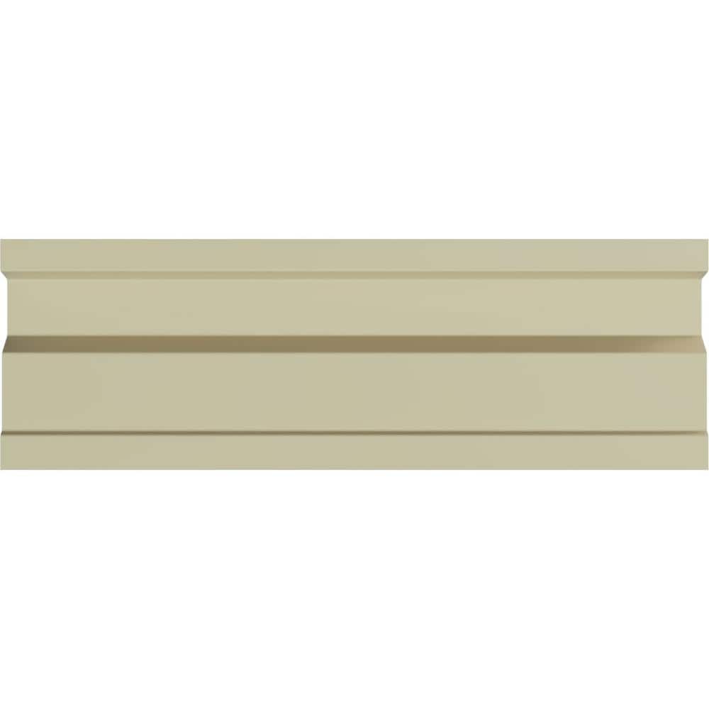 Gray Primed Polyurethane Geometric Panel Moulding Sample