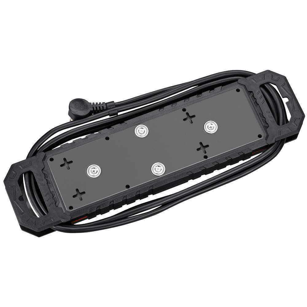Husky - Brandclub - 10 ft. 14/3 Heavy Duty 10-Outlet 4200 Joule