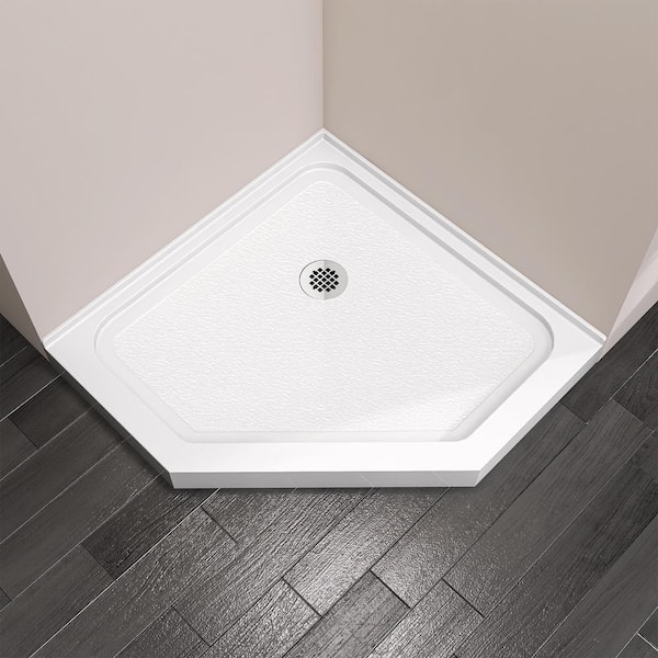 NTQ 36 in. x 36 in. Acrylic Double Threshold Floor Corner Neo