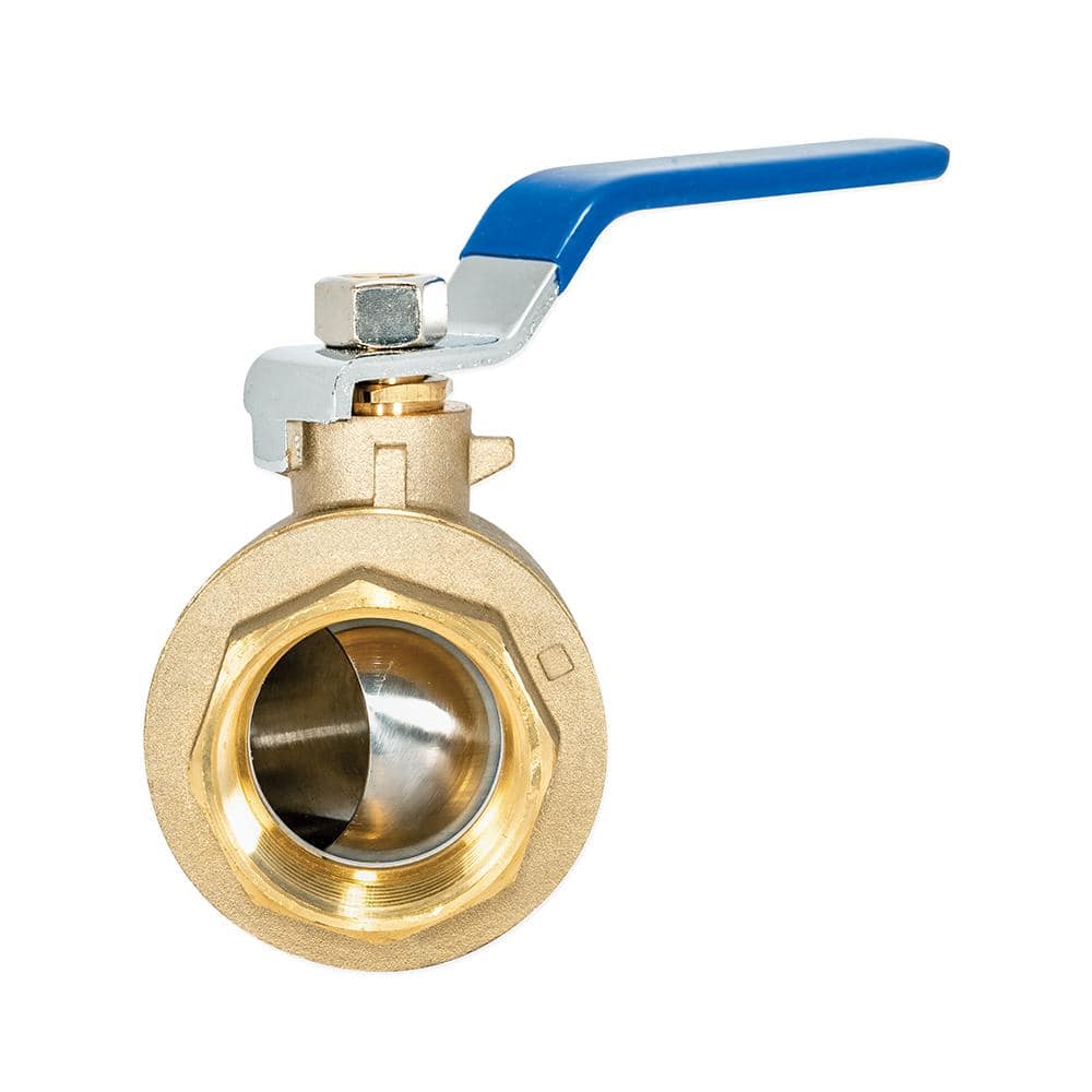 Heavy-Duty Brass 1-1/2 Inch Full Port Ball Valve