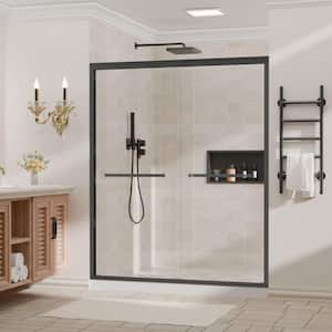 Peorsily 56 in. - 60 in. W x 72 in. H Double Sliding Framed Shower
