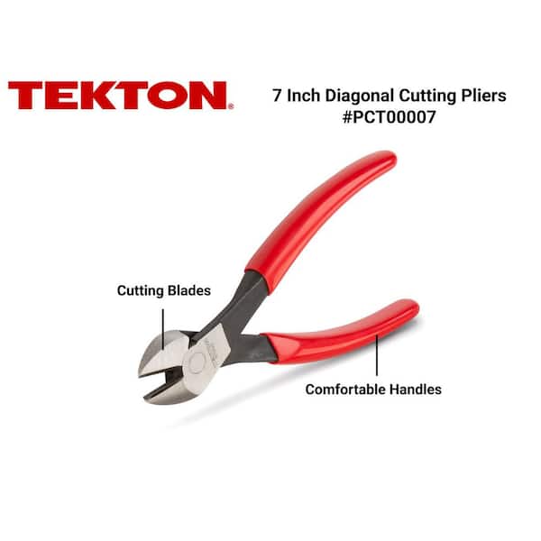 Pnct TEKTON 7 in. Diagonal Cutting Pliers PCT00007 - The Home Depot