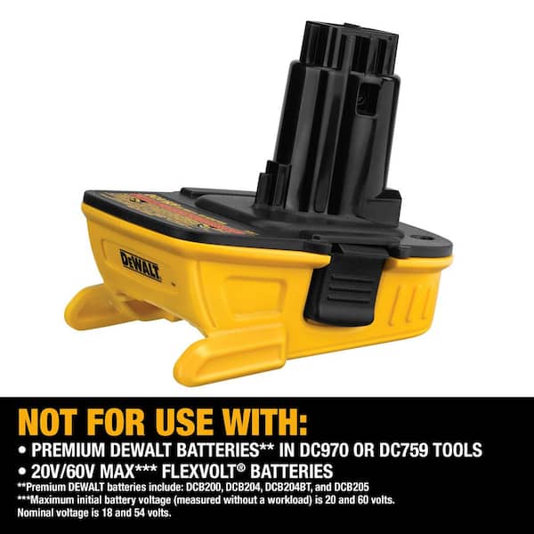 Battery Pack 18 To 20 Volt Dewalt Battery Adapter DEWALT 18V-20V