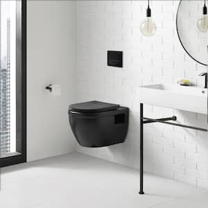 Ivy Elongated Toilet Bowl Only in Matte Black
