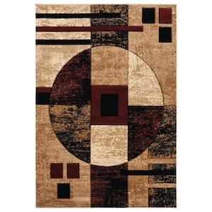 Bristol Epsilon Burgundy 7 ft. 10 in. x 10 ft. 6 in. Area Rug