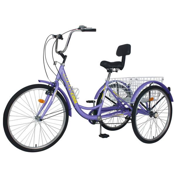 14" 1 Speed Children Tricycle 3 Wheels Bicycle Kids Ride Trike with Large Basket 