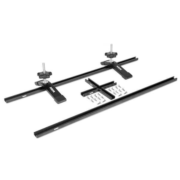 WEN 24 in. Universal T-Track, Hold Down Clamps, and Intersection Kit for Woodworking