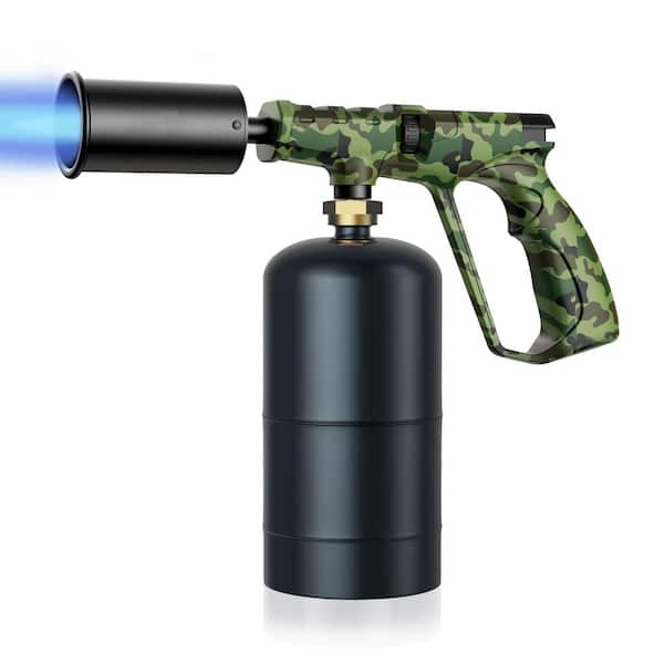 Propane Torch Head Metal Adjustable Flame Kitchen Blow Torch for Cooking BBQ Sous Vide Steak Searing Campfire Kit