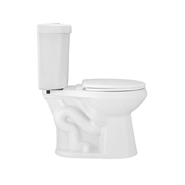 Glacier Bay 2-piece 1.1 GPF/1.6 GPF Dual Flush Round Toilet
