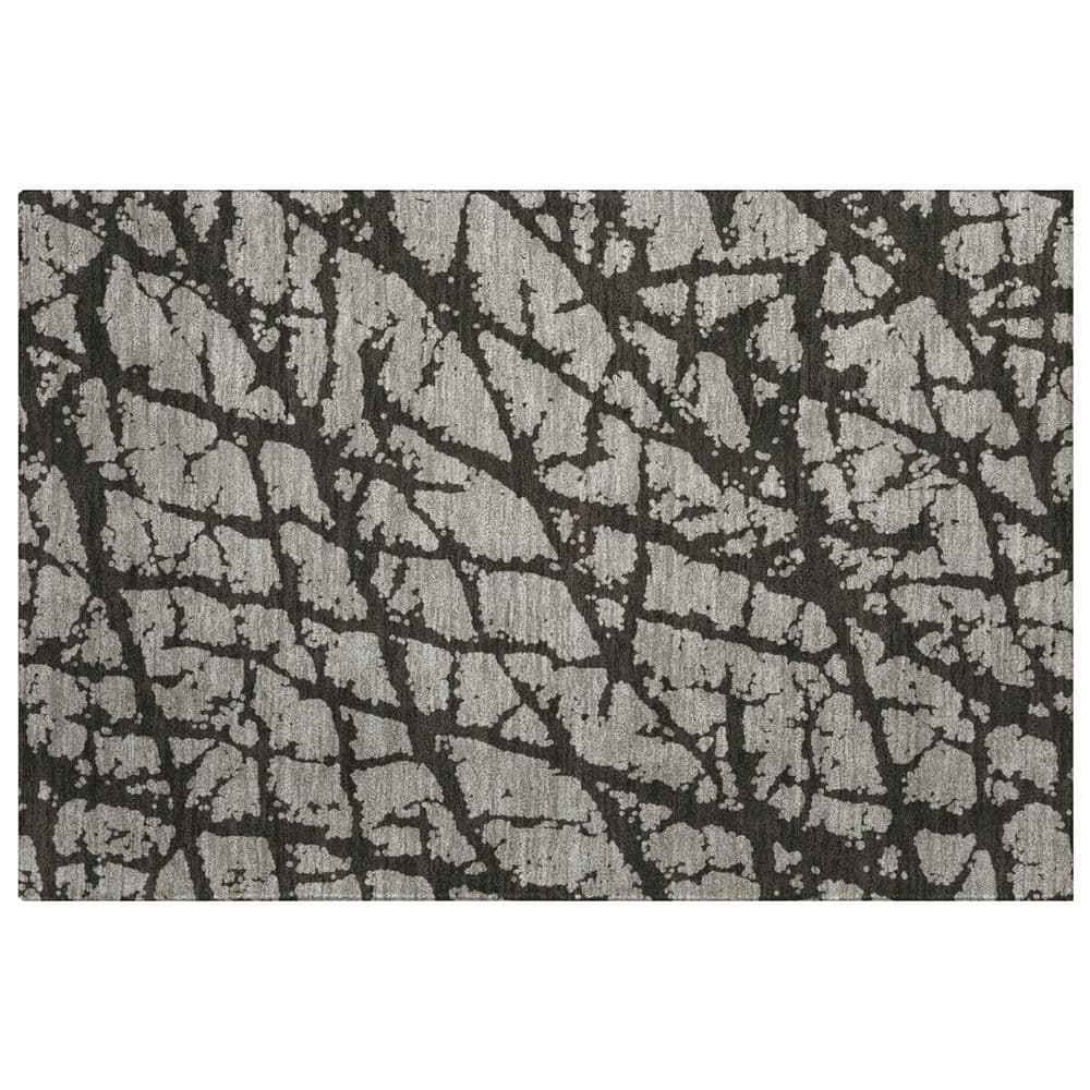 Dream Shag Premium Machine Washable Abstract ADS501 Gray 3 ft. x 4 ft. Area Rug price history on PriceWatchPro