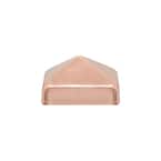 4 in. x 4 in. Copper Pyramid Slip Over Fence Post Cap (For Rough Cut Post)