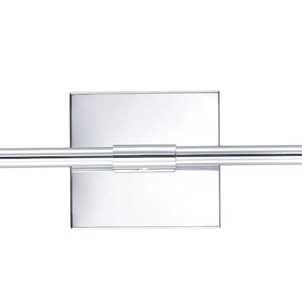 Makena 28 in Chrome Dimmable Integrated LED Metal Wall Sconce by JONATHAN Y 