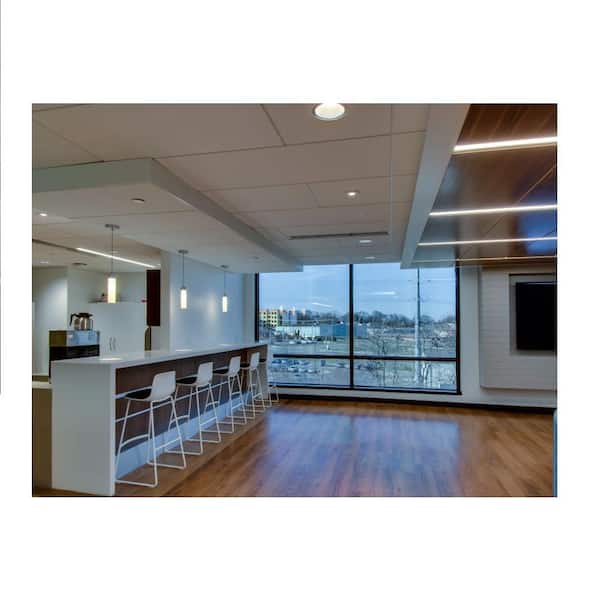 USG Ceilings 2 ft. x 2 ft. Mars White Shadowline Tapered Edge Lay