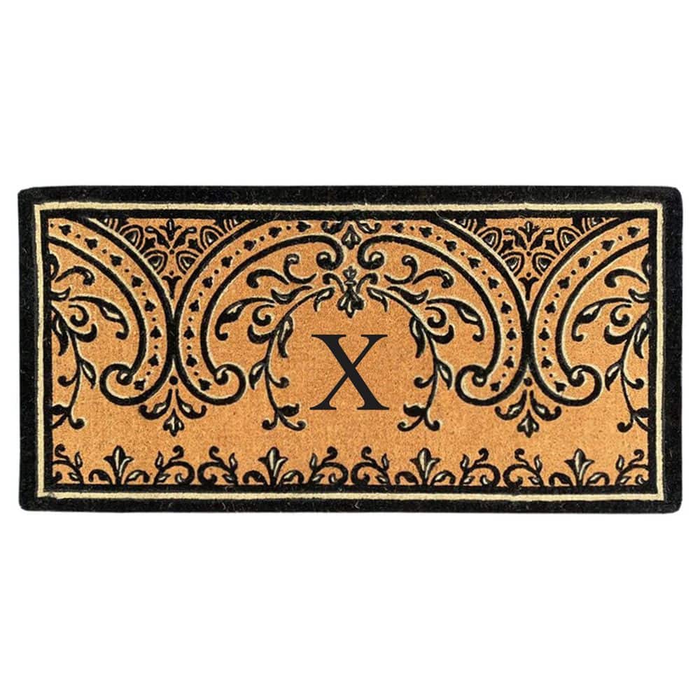 Heavy Duty Coir Easton 36 in. x 72 in. Monogrammed X Door Mat price history on PriceWatchPro