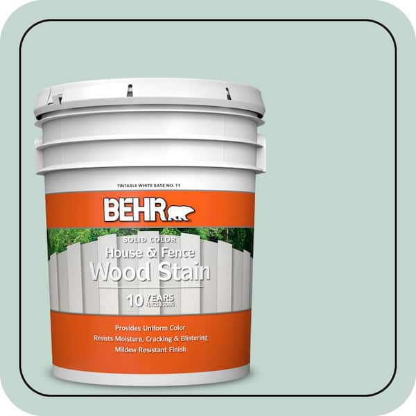 5 gal. #470E-3 Aqua Smoke Solid Color House and Fence Exterior Wood Stain