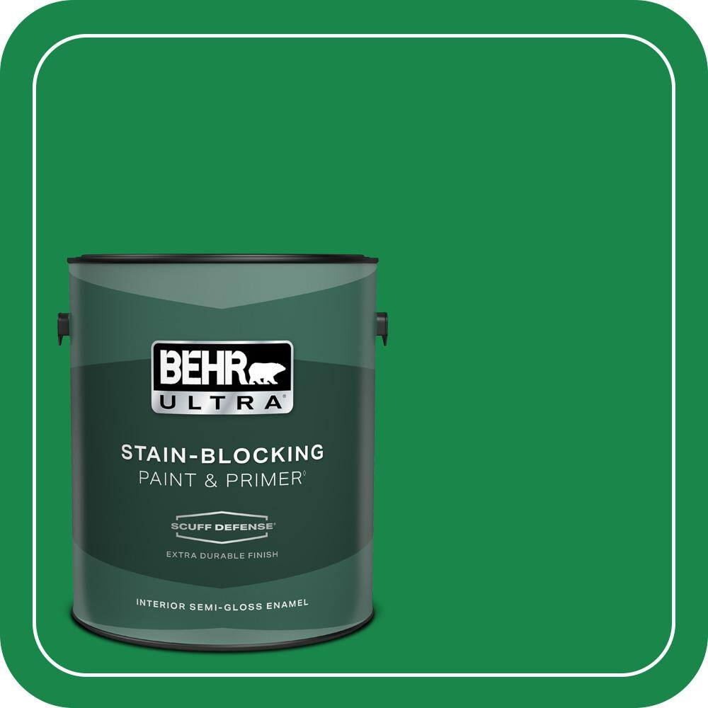 1 gal. #460B-6 Chlorophyll Extra Durable Semi-Gloss Enamel Interior Paint & Primer price history on PriceWatchPro