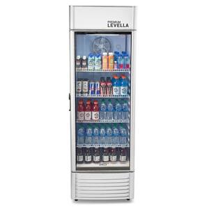 15.5 cu. ft. Commercial Upright Display Refrigerator Glass Door Beverage Cooler in Silver