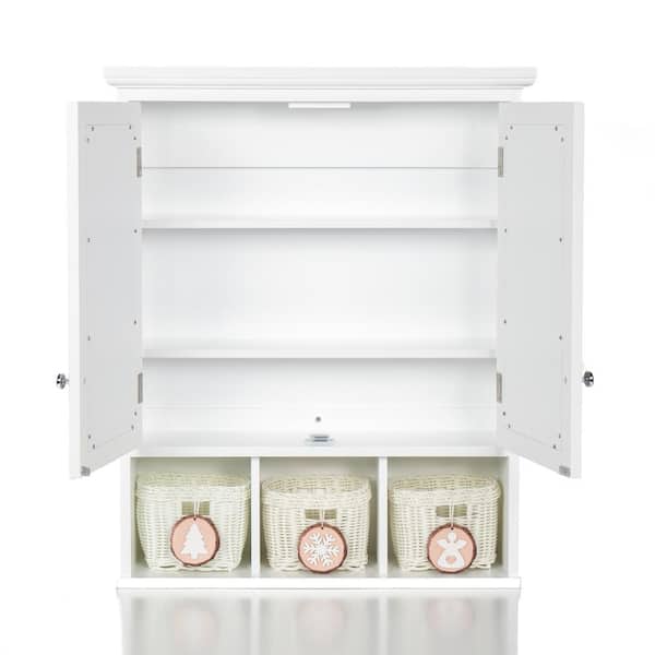 3-5/8 x 13-3/8 Replacement Medicine Cabinet White Metal Shelf
