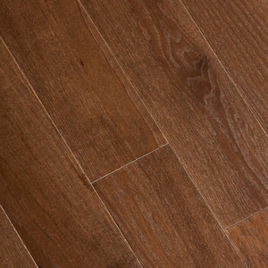 Wire Brushed Forest Trail Hickory 3/8 in. T x 5 in. W x Varying Length Click Lock Hardwood Flooring (19.69 sq.ft. /case)
