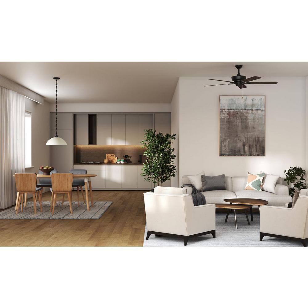 Matte Black Glass Dome Pendant Light with Nickel Accents