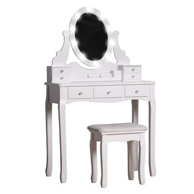 Makeup Vanities Bedroom Furniture The Home Depot