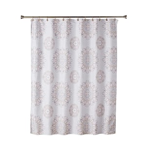 SKL Home 72 in. Ocean Watercolor Scales Shower Curtain W0059500201001 - The  Home Depot