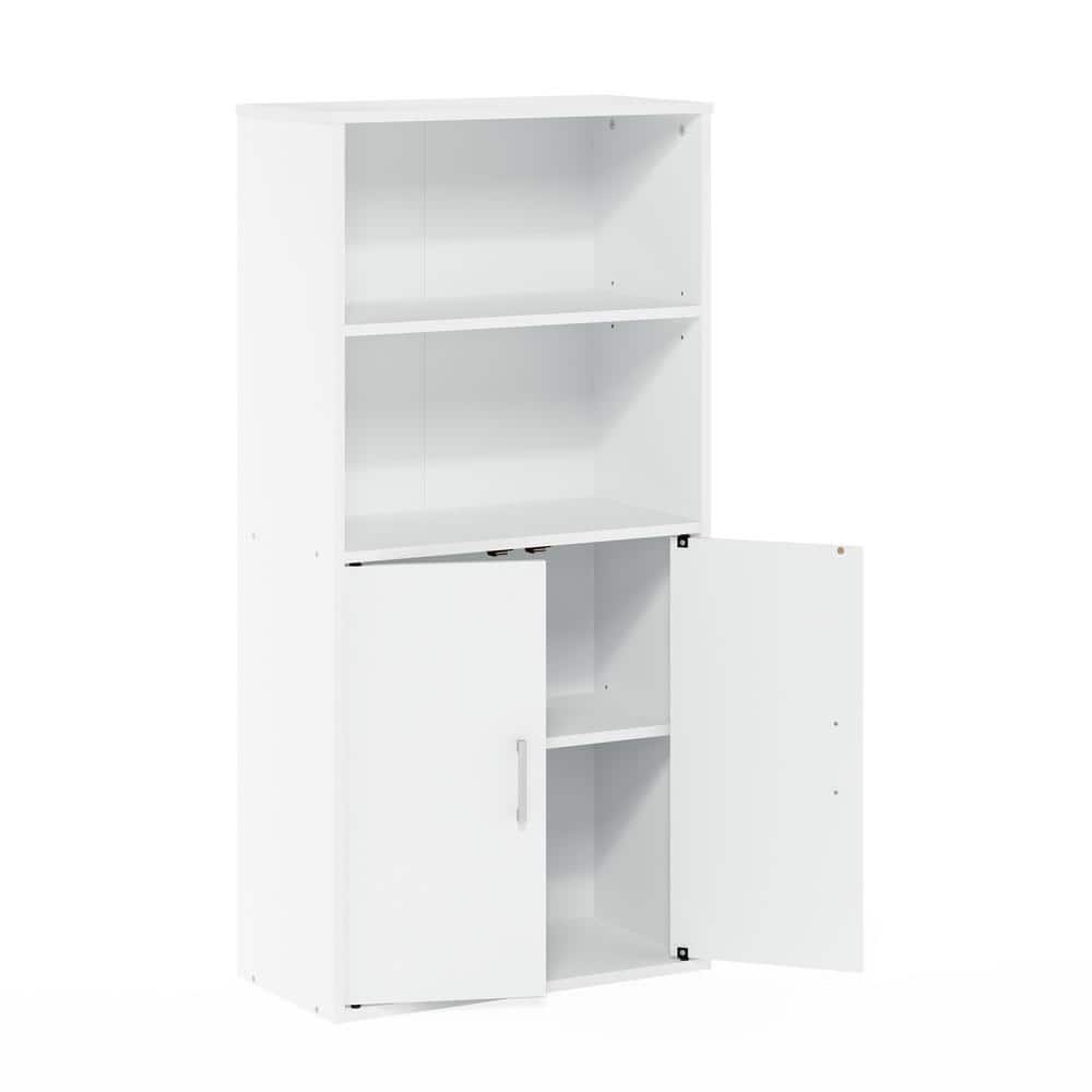 Pasir 47'' White E1 Particle Board Storage Cabinet with Adjustable Shelves