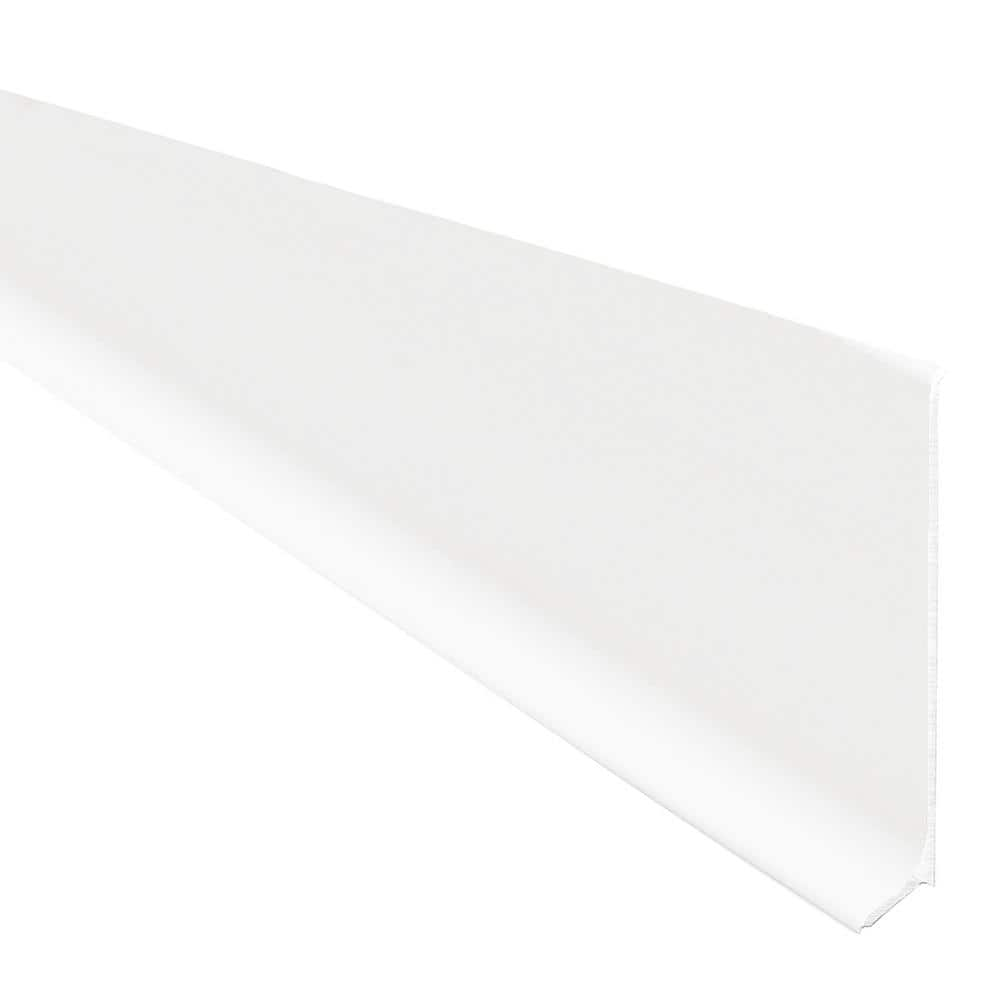 Schluter Designbase Sl Matte White Aluminum In X Ft In Metal Tile Edge Trim