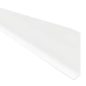 Designbase-SL Matte White Aluminum 2-3/8 in. x 8 ft. 2-1/2 in. Metal Tile Edge Trim