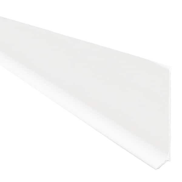 Schluter Designbase-SL Matte White Aluminum 2-3/8 in. x 8 ft. 2-1/2 in. Metal Tile Edge Trim