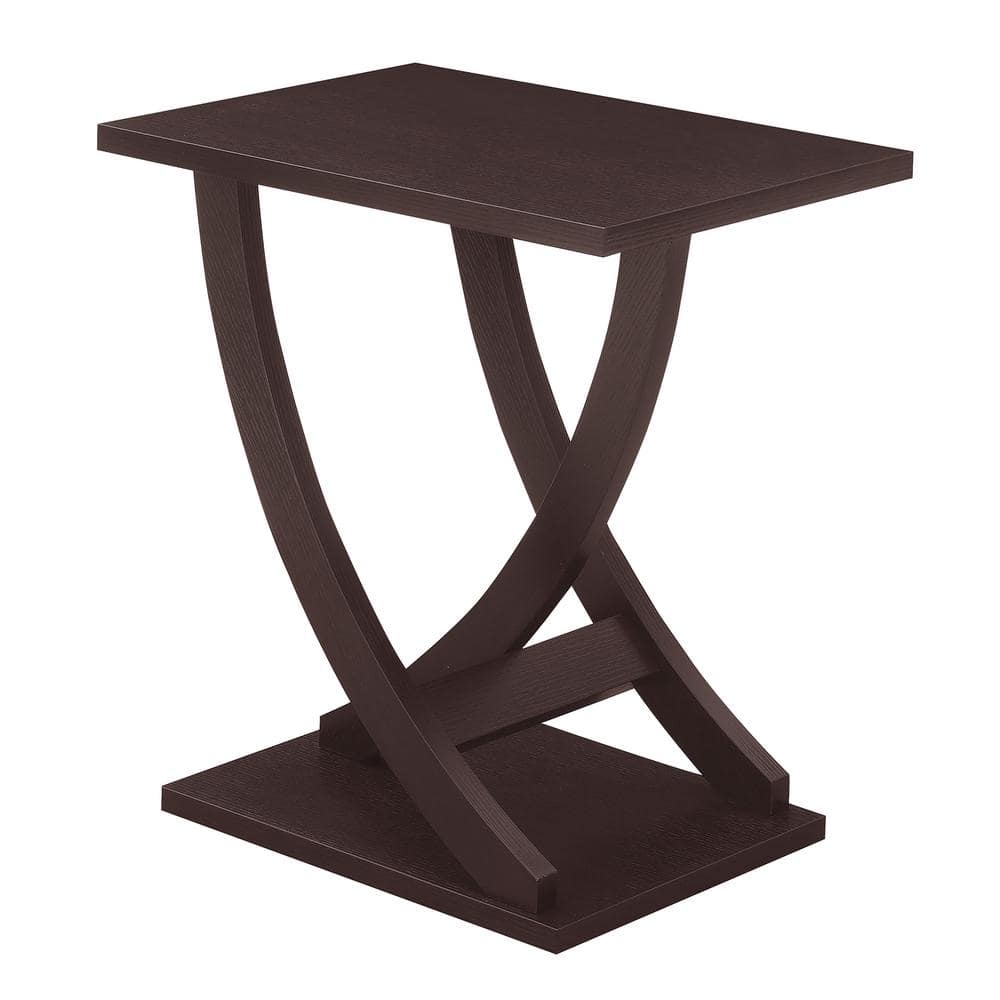 Convenience Concepts Newport Criss-Cross 15.5 in. Espresso