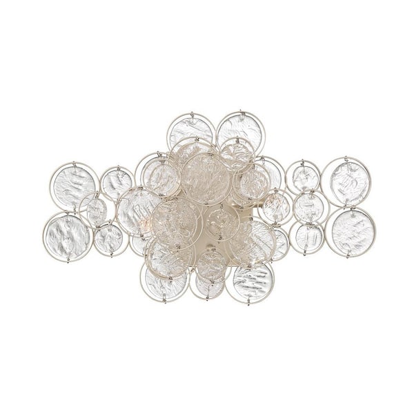Eurofase Trento 2-Light Champagne Silver Wall Sconce