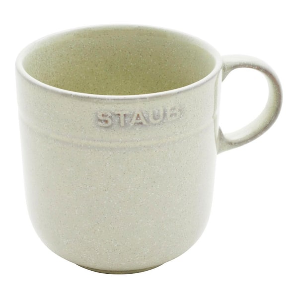 Ceramic Dinnerware 4-Pieces 16 oz. Mug Set - White Truffle