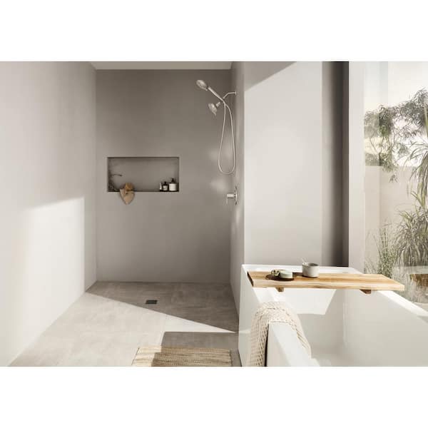 MOEN Hydro Energetix 8-Spray 4.75 in. Dual Tub Wall Mount Fixed