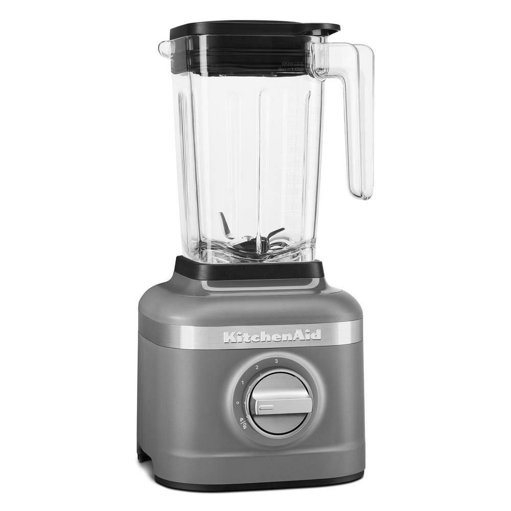 48 Oz. 3-Speed Matte Charcoal Grey Blender with Ice Crush and Dual-Purpose Jars