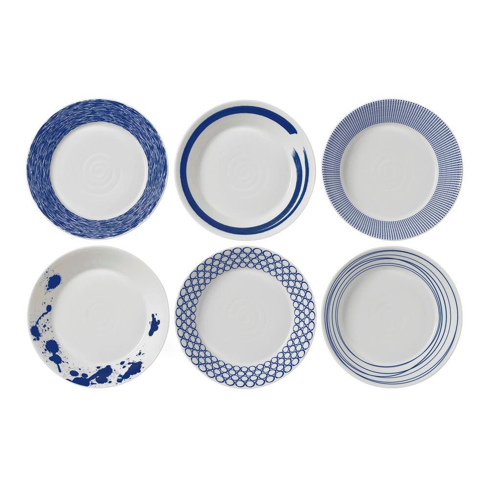 Royal Doulton Pacific Mixed Patterns 20 fl. oz Blue and White