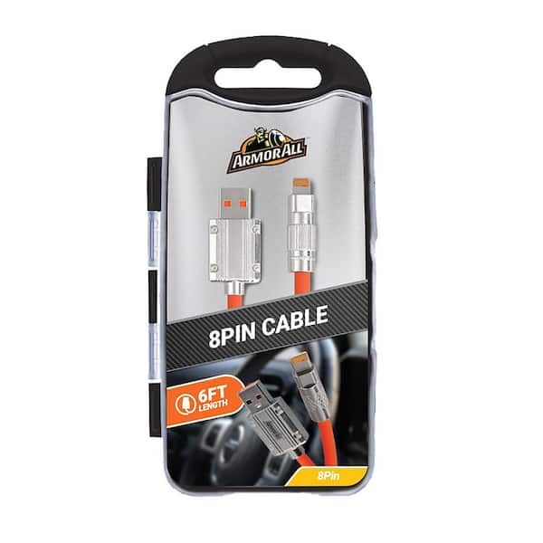 Mobile Device Charging 6ft Rugged USB-8PIN Cable